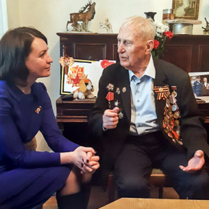 Омск. Мэр Оксана Фадина: «Герои Великой Отечественной войны — люди особой закалки»