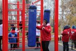 Иркутск. В городе открыли первую уличную площадку для занятий боксом